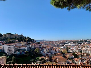 Vue panoramique de Lisbonne au Portugal