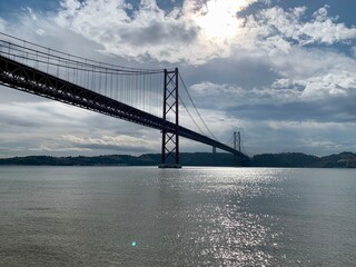 Pont du 25 avril à Lisbonne, Portugal