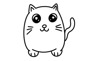 Vector drawing of a cat