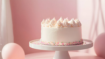 Holiday Cake Mockup for a Birthday or Baby Shower Party-