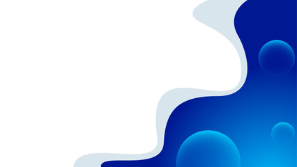 blue fluid abstract background with bubble