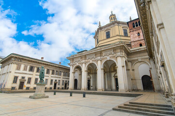 Basilica di San Lorenzo Maggiore in Milan, Italy