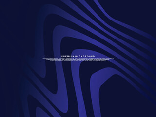 Blue Web Banner template waving design. advertising banner layout. Vector horizontal template for digital luxury business banner, contemporary formal invitation, luxury voucher, certificate, etc.