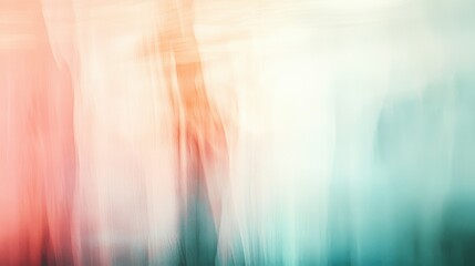Abstract Blurred Background with Red, Orange, and Green Hues