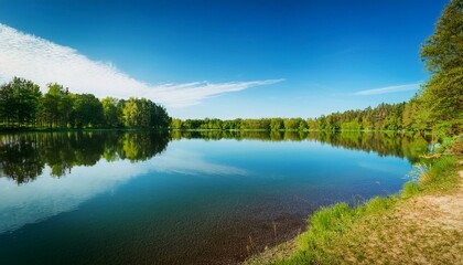 Capture the magic of calm waters reflecting the sky.  