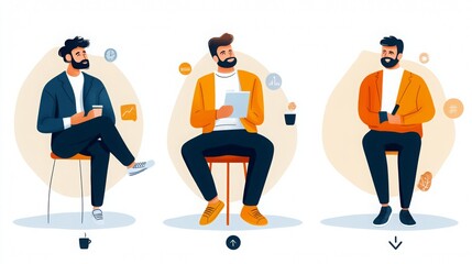 Workplace Discipline Illustrated, a clear visual representation of verbal, written, suspension, and termination actions using symbolic imagery for easy comprehension