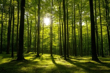 Fototapeta premium Landscape, Background, Generative AI