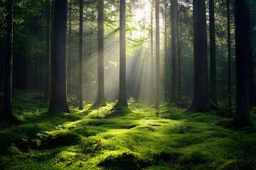 Fototapeta premium Landscape, Background, Generative AI