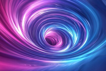 Vortex of Light: A Journey Through Colorful Swirls