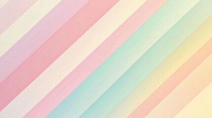 Obraz premium soft rainbow diagonal stripes, seamless background, gentle transitions, calming tones, minimalistic look, smooth flow, pastel hues