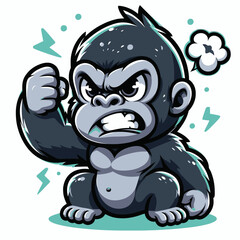Fototapeta premium Angry gorilla