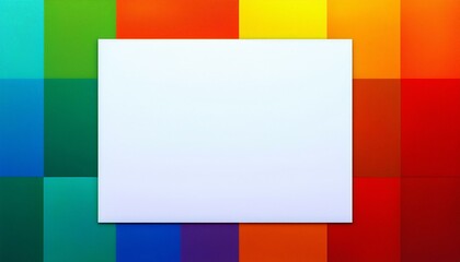 Fototapeta premium 白い紙とオシャレな背景. AI generated.