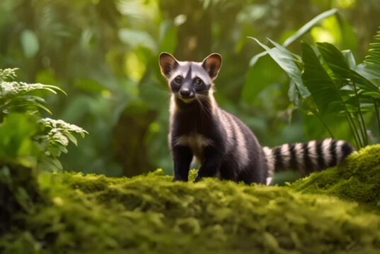 Banded Palm Civet: Rare and vibrant; known for their playful nature. 