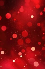 Festive red glitter background with radiant starlight effects, perfect for holiday posters and cheerful celebrations. Ultra-realistic texture evokes warmth and joy in a festive atmosphere.