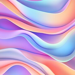 Fototapeta premium Abstract pastel wave background. Fluid, colorful, vibrant, and smooth gradient design. Perfect for website banners, wallpapers, and presentations.