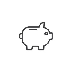Piggy Bank line icon