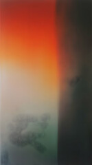 Naklejka premium abstract blurred gradient Red Light Gray Yellow Green vertical background