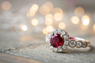 Fototapeta premium ring with diamonds