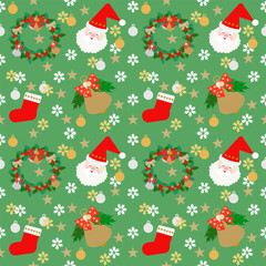 Beautiful Christmas festival season pattern for background,seamless background.