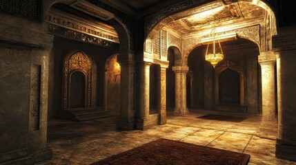 Fototapeta premium Ancient City Interior 