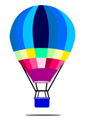 Fototapeta premium colorful hot air balloon ready to fly