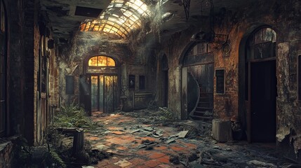 Burning Village Interior 