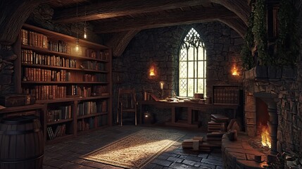 Burning Village Interior 