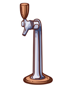 beer tap cartoon style clip art preview