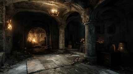 Burning Village Interior 