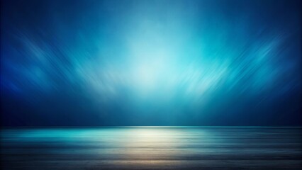 Fototapeta premium Abstract Blue Background with Wooden Floor for Design Projects