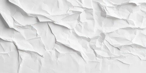 Obraz premium white crumpled paper texture background , wet paper texture, handmade paper 