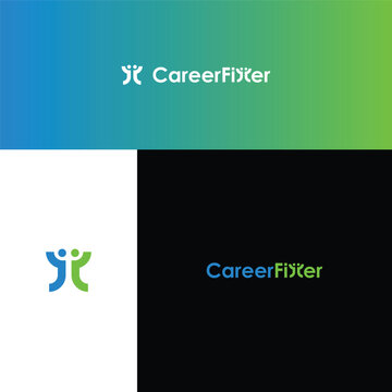 career logo, career logo design template