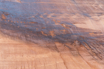 Detail of indigenous culture Petroglyphs etch in the walls along Potash Road in Moab Utah