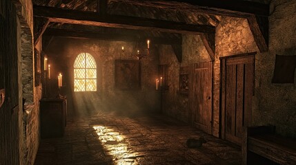 Burning Village Interior 