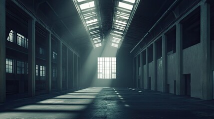 Dark Warehouse Interior