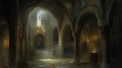 Eerie Dungeon Interior 