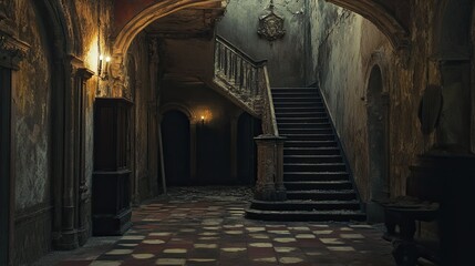 Obraz premium Eerie Dungeon Interior 
