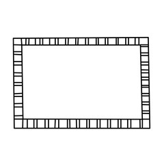 simple line frames with double stroke. Easily editable vector edges with editable line thickness.