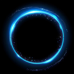 Obraz premium A circle with the quot glow quot in the dark