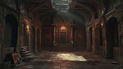 Eerie Dungeon Interior 