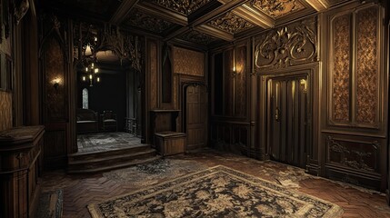 Eerie Mansion Interior 