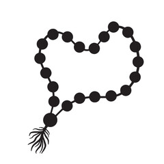 Islamic tasbih icon isolated vector