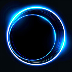 Obraz premium A circle with the quot glow quot in the dark