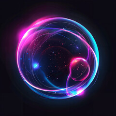 A circle with the quot glow quot in the dark