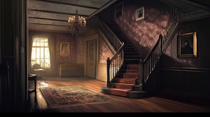 Eerie Mansion Interior 