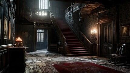 Eerie Mansion Interior 