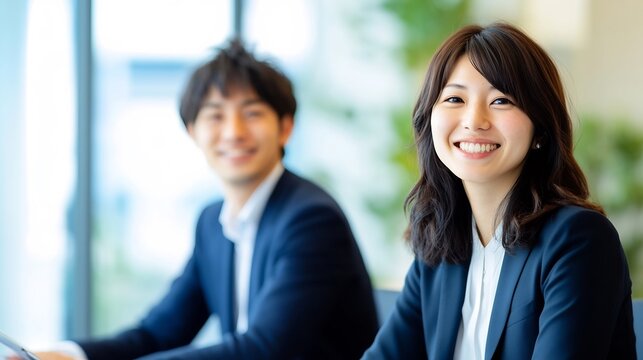 Two Young Professionals Collaborating on Financial Strategy at Office Desk