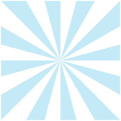 水色の正方形のサンバースト