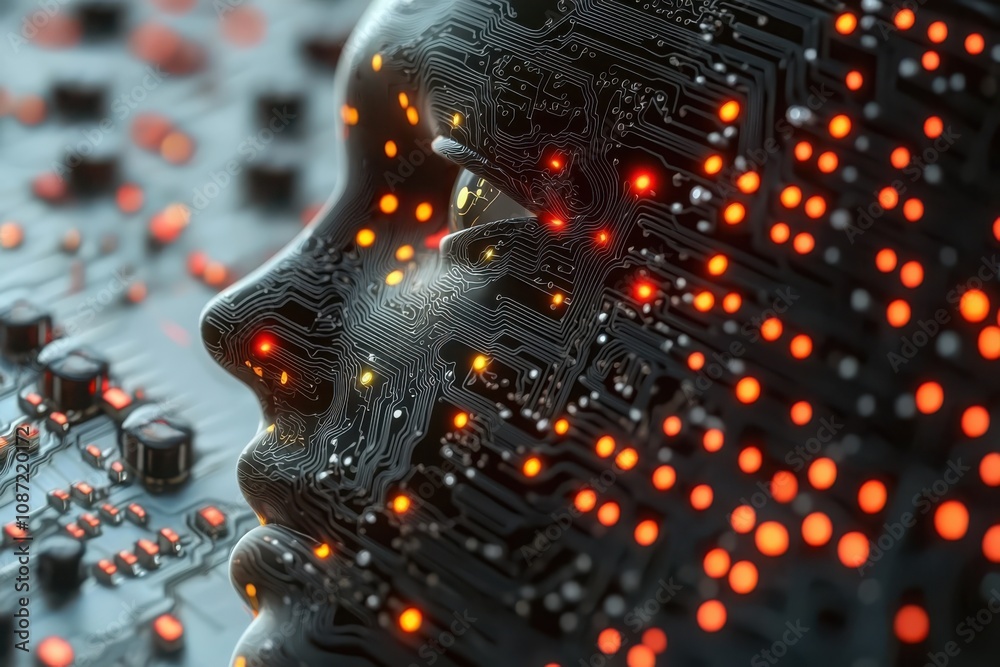 Poster mapping digital brain circuits flowing patterns into human consciousness virtual lab infographic tec