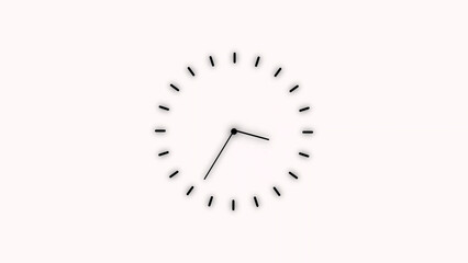 Round clock with rotating animated arrows. Alpha channel. illustration image icon .